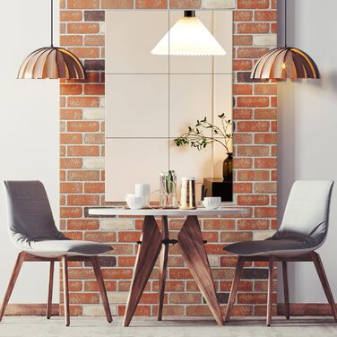 Клейкі дзеркала Hode, 4 шт., 30x30 см, акрил 2 мм - для ванної, вітальні, шафи