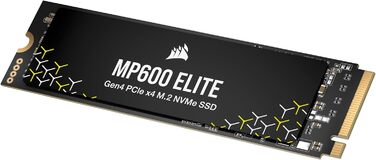 SSD CORSAIR MP600 ELITE 1TB M.2 PCIe Gen4 x4 NVMe - Швидкий диск для ігор та ПК, 7000 МБ/с