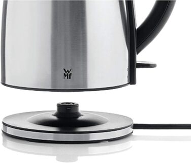 WMF Stelio Stainless Steel Kettle 1.2L, Electric Kettle with Scale Water Filter, 2400 W, Illuminated Water Level Indicator, Matte Stainless Steel