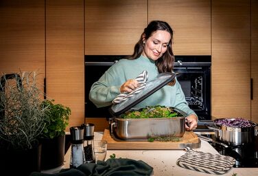 RÖSLE Silence Pro Nonstick Fry Pan - Stainless Steel 18/10 - Heat Resistant up to 260°C - 28cm