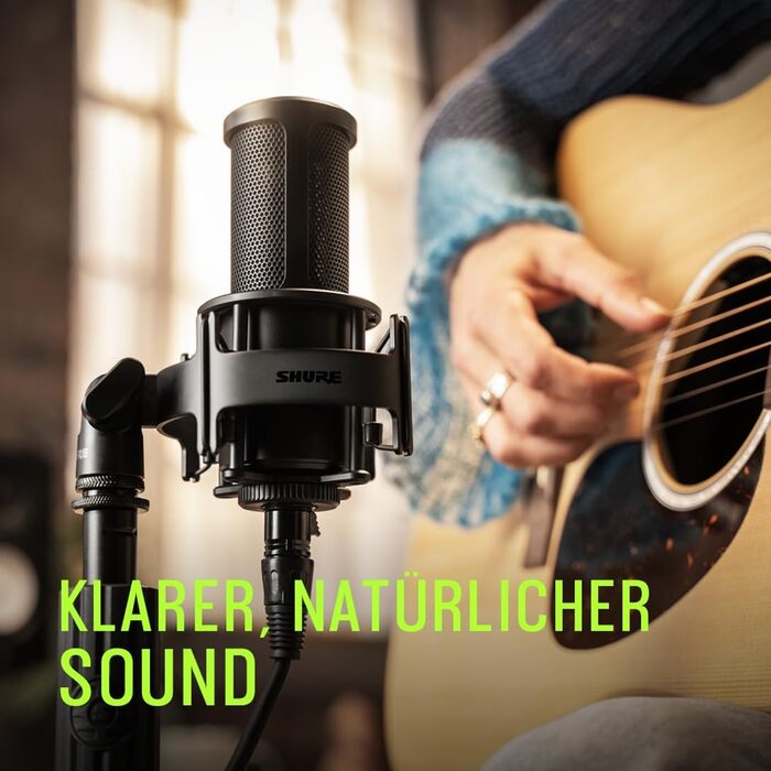 Shure SM4 Студійний конденсаторний мікрофон XLR для вокалу та інструментів (SM4-K-KIT) | Металевий корпус