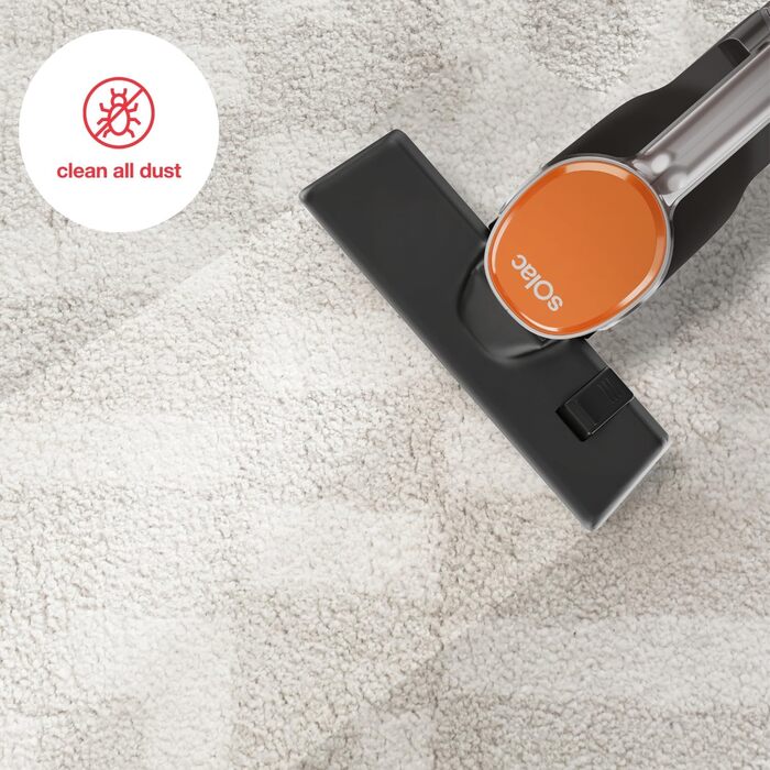 Електричний акумуляторний віник Solac Turbobat Digital Flex 29.6V AE2515 - металевий корпус, колір мідний