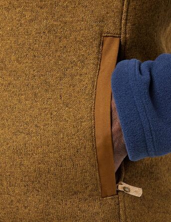 Фльєрсвен (Fjällräven) чоловіча флісова кофта Buck Fleece Vet M, великий розмір XL, колір Chestnut