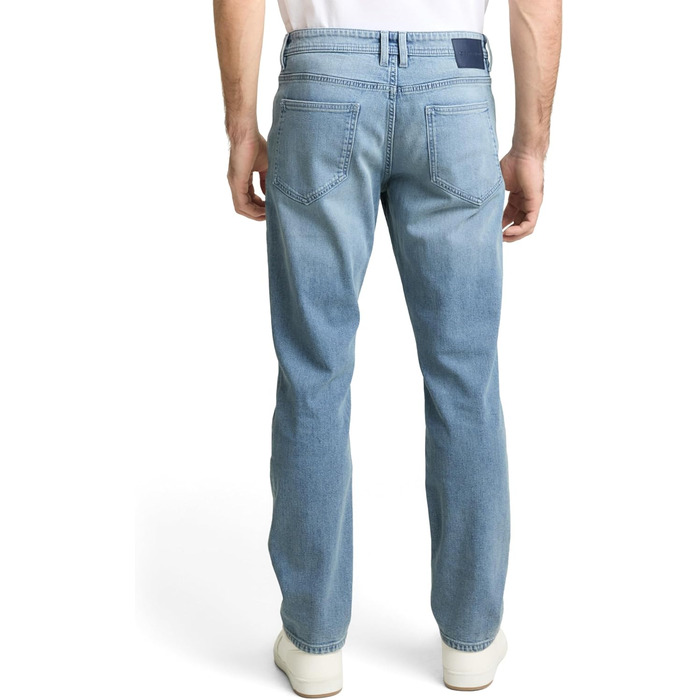 Джинси чоловічі Tom Tailor TTMARVIN Straight з еластаном, блакитний денім Used Light Stone, 33W/34L
