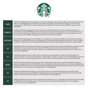 Кава Starbucks Pike Place Roast сумісна з Nespresso, середнього обсмаження, капсули 10 x 10 (100 капсул) (53 г (упаковка 8 шт))