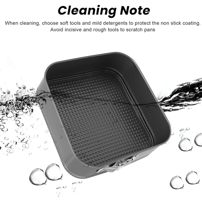 Набір форм для випічки тортів (3 шт.) з антипригарним покриттям, карбонова сталь, круглі, серцеподібні, квадратні