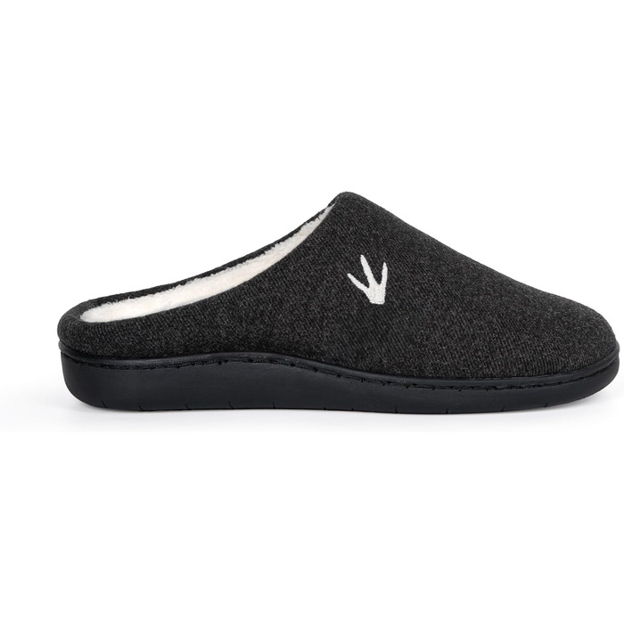 Теплі домашні тапочки для жінок та чоловіків з антиковзкою підошвою – Утеплені зимові пантофлі | Memory Foam HOD06 40/41 EU Чорні