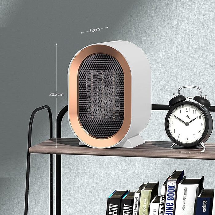 Електричний обігрівач 220V 1200W з керамічним нагрівачем: енергозберігаючий, тихий, з захистом від перегріву для дому (спальня, вітальня, офіс)