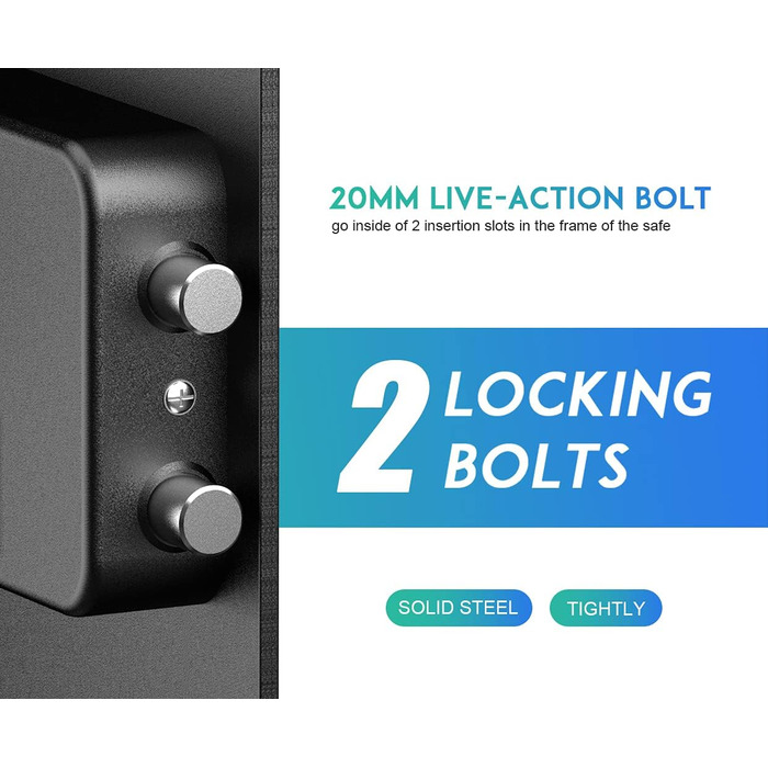 Електронний сейф RPNB Luxus Tresor з кодовим замком, 51 л – для дому, офісу, готелю, зберігання грошей та коштовностей