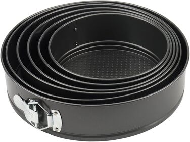 Набір форм для випічки (6 шт.) - круглі, знімний дно, антипригарне покриття, для тортів та пирогів