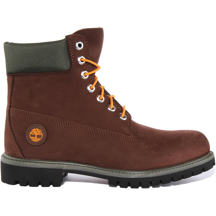 Черевики Timberland Premium 6 Inch з нубуку, темно-коричневого кольору, оранжеві, 41.5 EU