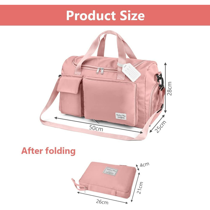 Спортивна сумка Flintronic 35L, водонепроникна, для подорожей та вихідних, блакитна (#3 Рожевий)