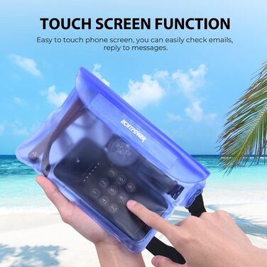 Накидка для шиї ECHTPower WPD-wasserdicht: водонепроникна, чорно-синя, унісекс