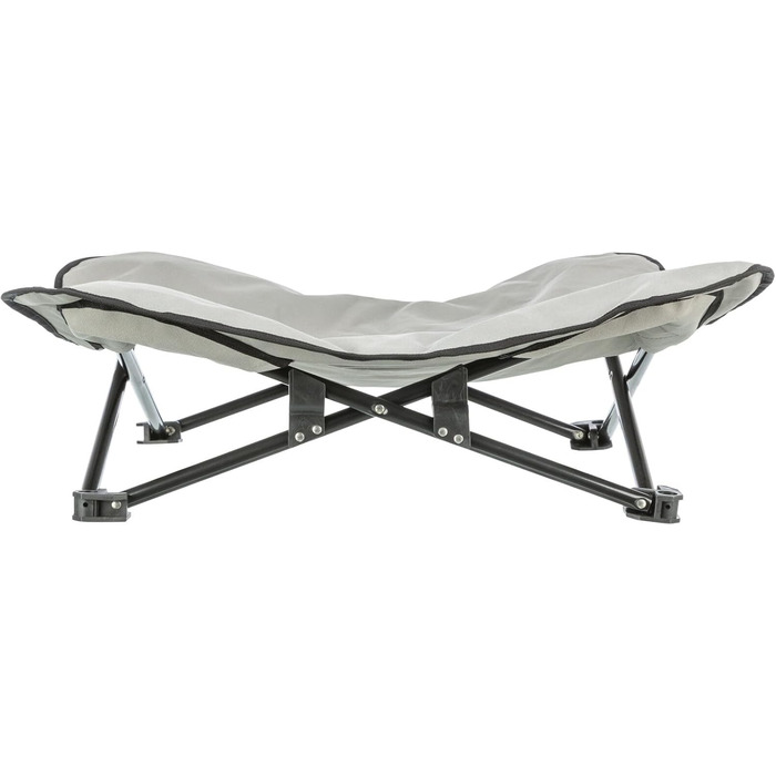 Килимок для собак TRIXIE Camping - зручний, складаний, з сумкою для перенесення - 69 x 20 x 69 см, до 15 кг, сірий/чорний