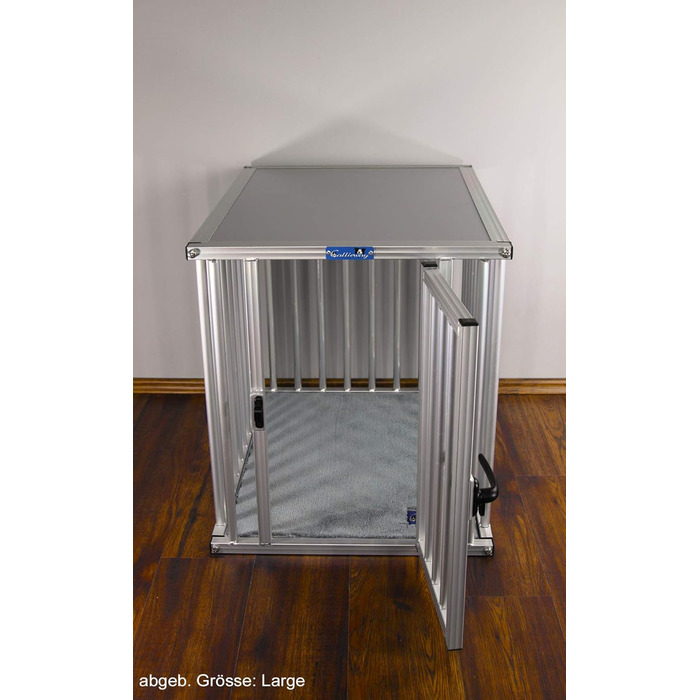 Callieway® ALU DOGBOX - Алюмінієва переноска для собак (XL) 95 x 66 x 70 см