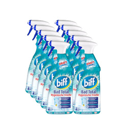 Засіб для чищення ванної кімнати Biff Bad Total Hygienische Frische проти вапна та бруду, гігієнічна свіжість, спрей (750 мл, 16 шт)