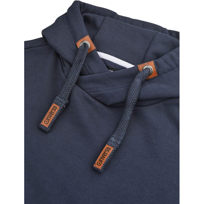 Чоловічий худі riverso Regular Fit RIVNiklas з перехресним коміром, темно-синій (Navy), розмір 3XL