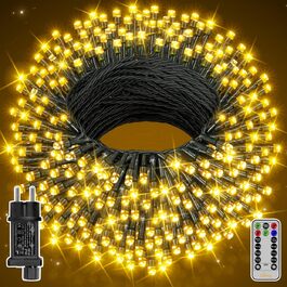Льо́хко́ва гірлянда Ollny 400 LED для прикрашання саду, дому, весілля. Водостійка, з пультом, таймером, 8 режимів (тепле біле світло). Довжина 20 метрів. Льо́хко́ва гірлянда Ollny 400 LED для прикрашання саду, дому, весілля. Водостійка, з пультом, таймером, 8 режимів (тепле біле світло). Довжина 20 метрів.