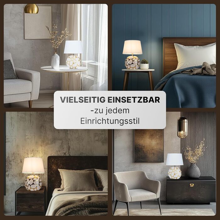 Лампа настільна ARTE LAMP Poppy LED з кабелем – Хром/Біла настільна лампа з білим текстильним абажуром для вітальні та спальні, кольору маку