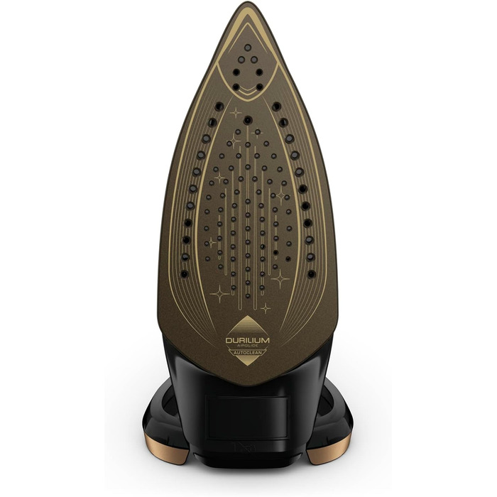 Tefal FV8064 Puregliss Steam Iron | 3000 Watts | 280 g/min Steam Boost | 0-50 g/min Variable Steam | Vertical Steam | Durilium AirGlide Autoclean Soleplate | Micro-Calc Filter | Black/Gold Black / Gold