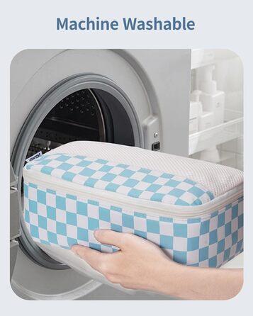 Органайзер для валізи Narwey 7 шт. Набір кубиків для пакування, рюкзак, органайзер для подорожей, сумки для валізи, аксесуари для подорожей (Смугастий) (A-комбінований Checker)