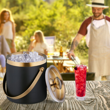 Relaxdays Ice Cube Container with Lid