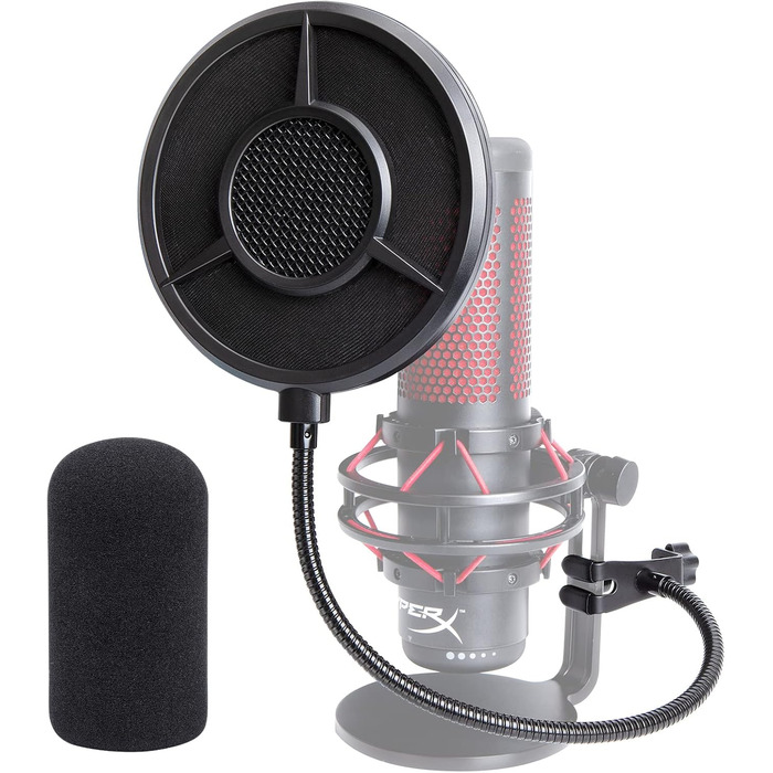 Кріплення для мікрофона HyperX QuadCast/ProCast YOUSHARES (PS-T7) з поп-фільтром, професійний штатив-кріплення для мікрофону, червоний