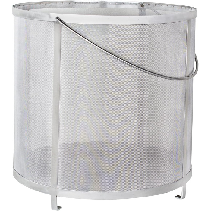 Beeketal 'BBF-1' Beer Hop Filter Fine Mesh Strainer made of stainless steel with a very fine 300 micron mesh (approx. 350 x 150 x 150 mm), beer filter e.g. for clarifying mash residues, with a holder for hanging (for placing (350 x 350 x 350 mm), Bbf-2 (for placing))