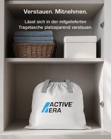 Повітряний матрац Active Era для 2 осіб (150×200×36.5 см), самонадувне ліжко з електричним насосом для кемпінгу та дому