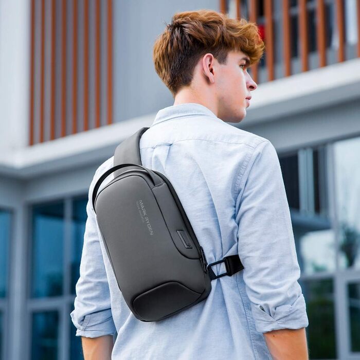 Водонепроникна сумка-слінг Mark Ryden Crossbody проти крадіжок для чоловіків та жінок, сумка через плече для подорожей з відділенням для iPad 9.7