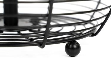 Auroni Етажерка Infinite: двоярусна етажерка для фруктів - стильний фруктовий кошик, H=33 см, D=24 см