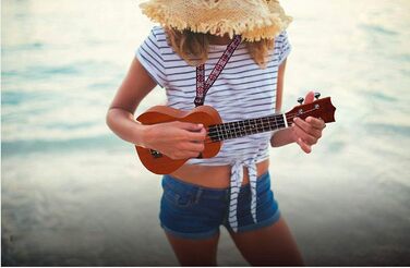 Укулеле Everjoys Sopran 21 дюйм: стартовий набір для дорослих з чохлом, тюнером, нотами та плектром