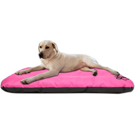 Килимок для собак, лежанка для собак всіх розмірів - вологостійкий килимок, м'яке лежання з піни, Outdoor & міцний килимок для собак - 90x60x8 см Рожевий R1(90 x 60 см) Рожевий