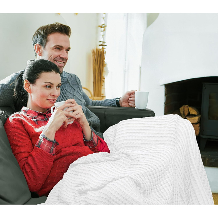 Ковдра Baumwoll Waffeldecke Utopia Bedding 300 GSM, 152x127 см, бавовна, м'яка, дихаюча, для всіх сезонів