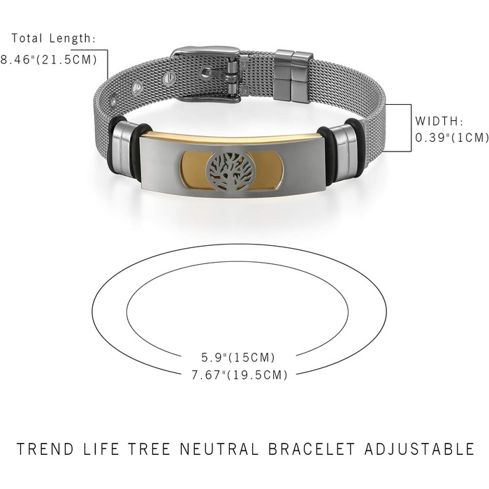 Чоловічий браслет Flongo з нержавіючої сталі 