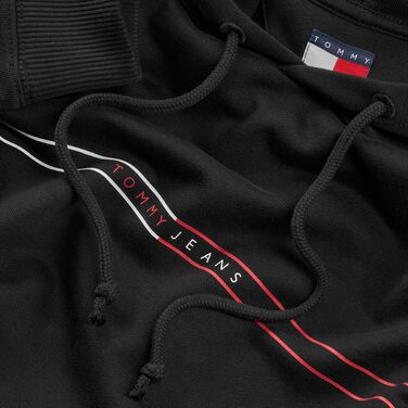 Чоловічий худі Tommy Jeans Entry Graphic з капюшоном, чорний (S)