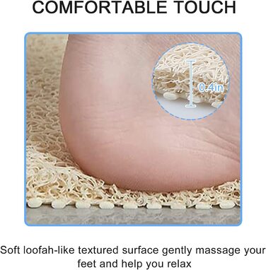 Walant shower mat square 53x53 cm beige