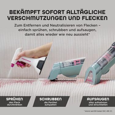 Shark StainForce: портативний бездротовий видалення плям та запахів для килимів та меблів (HX100EUCP)