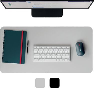 Leitz Велике ігрове килимк для миші, сірий, 100 x 40 см, з антиковзаючим покриттям, для офісу та геймінгу