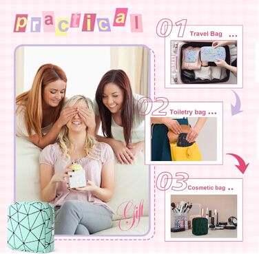 Набір косметичок Desing Wish: 2 шт. (міні + велика) – для подорожей та дому