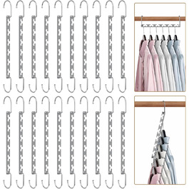 Плечики для одягу Sindax - 6 шт. - Економія місця, нековзкі, для штанів, джинсів, костюмів та суконь