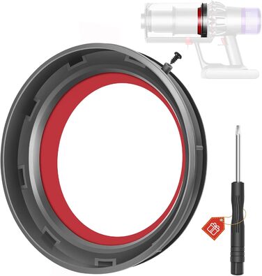 Dyson V10/V11/V15 Dust Bin Replacement Part - Compatible with SV12, SV13, SV14, SV15, SV17, SV22, SV27, SV28 - Includes Sealing Ring, Part Number 969509-01
