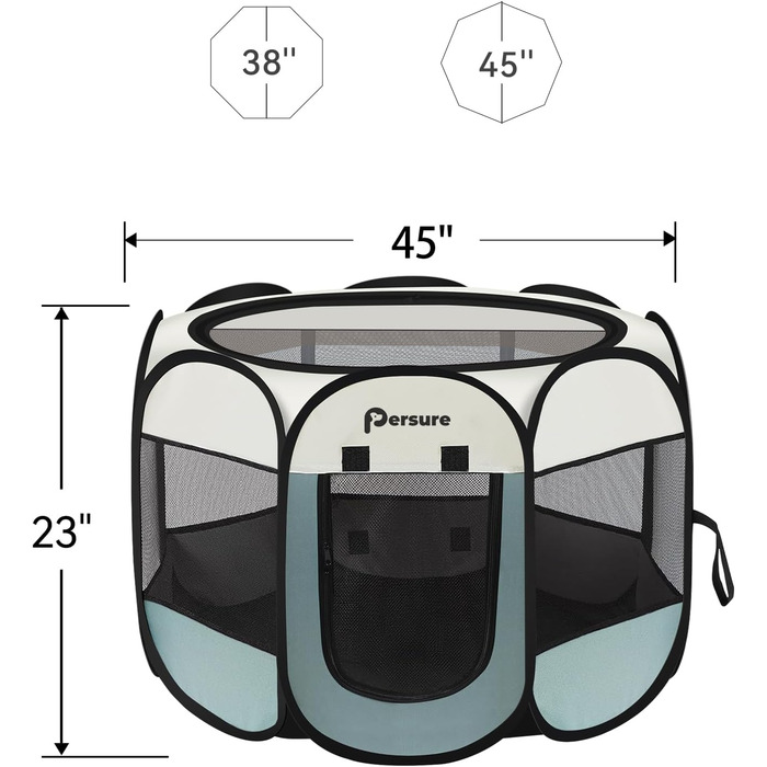 Клітка-загон для собак, цуценят та котів. Переносний загон для собак великих порід. Загон для собак в приміщенні та на вулиці. З сумкою для перенесення