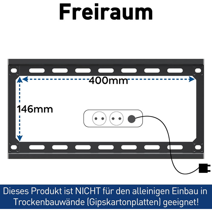Кріплення для телевізора Mounting Dream MD2361-K-03: жорстке кріплення для LED, LCD, OLED, Plasma TV 66-140 см (26-55 дюймів) з VESA 50x50-400x400mm, до 45,5 кг