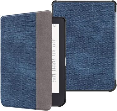 Чохол Fintie для Tolino Shine 3 / Kobo Clara HD (2018) - ультратонкий, з магнітним закриттям, джинсова текстура, синій