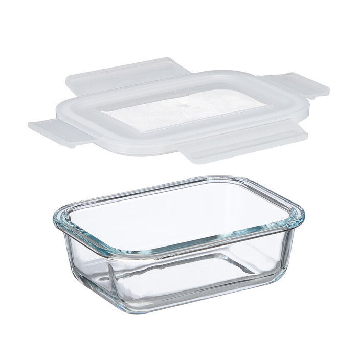 Relaxdays Glass Containers with Lids Set