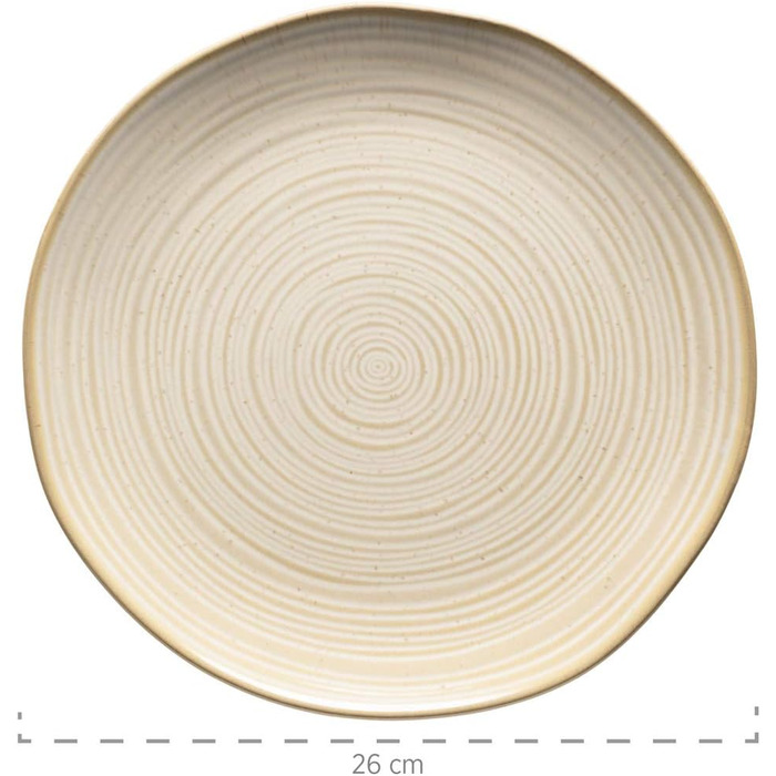 Набір посуду MÄSER Nottingham Vintage для 4 осіб (20 предметів), бежевий, кераміка