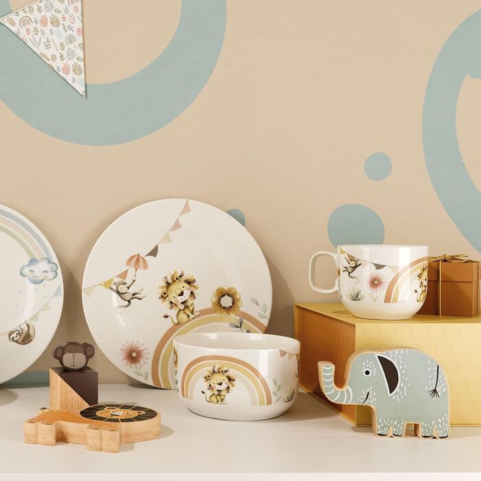 Набір дитячого столового прибору Villeroy & Boch Boho Kids (4 шт.) з нержавіючої сталі, сріблястий/платиновий, придатний для миття в посудомийній машині