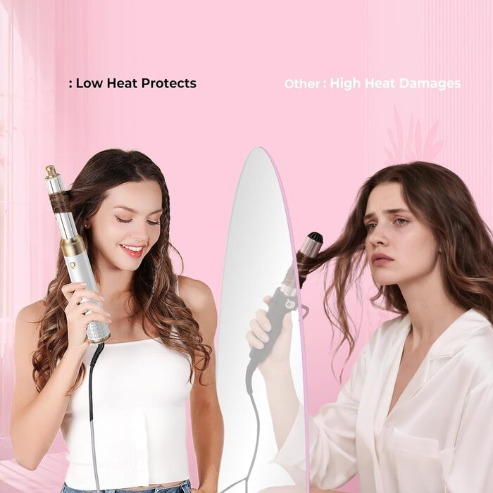 Професійний фен-щітка Pro Airbrush Hair styler 6 в 1: 6 функцій для укладки, 1000W, сушка та створення локонів