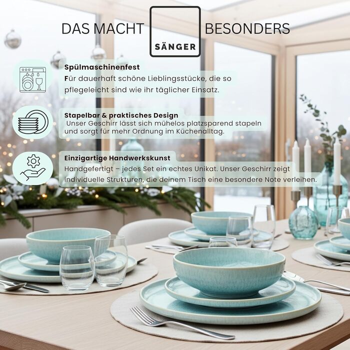 Набір кавових чашок з блюдцем Sängер (8 шт.), 160 мл, кераміка, кремовий колір, для 4 осіб, преміум-якість